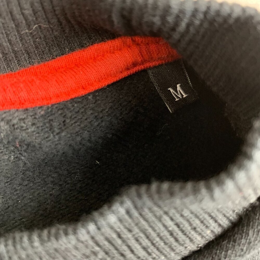 Diesel Mens Sweater Medium Oversized Black S-Samy Felpa Crewneck Peel Logo - Picture 5 of 10